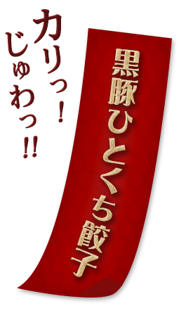 カリっじゅわっ 黒豚ひとくち餃子