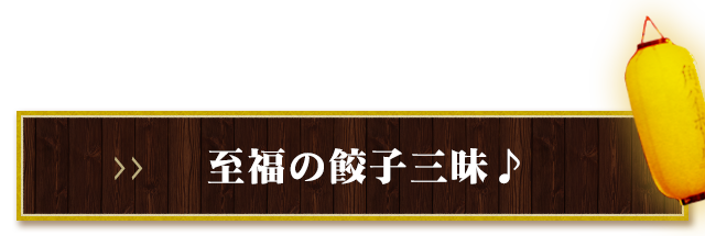 至福の餃子三昧